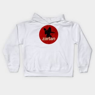 Zartan - simple red circle vintage Kids Hoodie